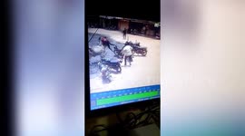 Man attacked by bull in Keshod, Junagadh in Gujrat India.