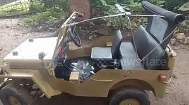 Man builds fully-functional miniature toy jeep for 10-year-old leukaemia survivor in southern India