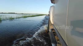 Flash floods prompt evacuation orders in southwest Manitoba, Canada