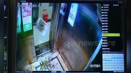 Chinese man caught pouring rubbish into apartment building elevator