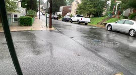 Tropical Storm Fay Raining