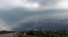Menacing clouds loom over Ontario, Canada