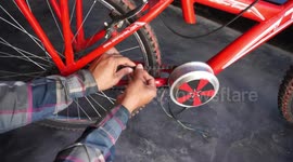 YouTuber makes homemade e-bike for less than 200 US dollars