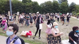 Black Lives Matter Protest Gathering at the Level Brighton Saturday 11/07/2020 part 2