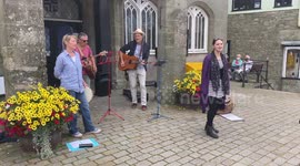 Performers able to enthral public with live music after months in lockdown.