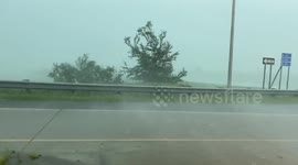 Tornado warned storms, insane winds in Minnesota. 1/5