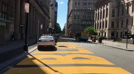 ‘Black Lives Matter’ mural painted outside Brooklyn Borough Hall