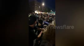 Alleged Trump supporter beaten by protesters at Black Lives Matter rally in Brooklyn