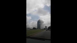 Fire breaks out at World Trade Center in Nigeria's capital city