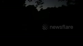 Lightning bugs litter Fairhaven, Massachusetts and light up the night