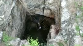 Firefighters rescue cow that fell into 100-foot-deep well in India
