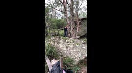 triple backflip off rope swing