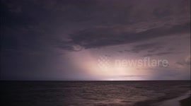 Timelapse footage shows Florida skies light up in incredible storm