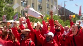 Protests in Madrid after Nissan plans closure of auto plant in Spain