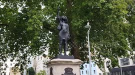 The statue of slave trader Edward Colston has been secretly replaced overnight - by a figure of a Black Lives Matter protester