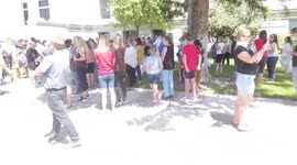 Anti-mask rally for schools in Provo, Utah as US sees record COVID-19 cases