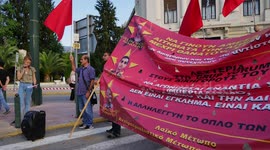 Anti-Imperialist Front demonstration against the Erdogan dictatorship in Athens Greece