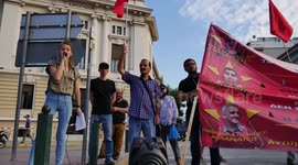 Anti-Imperialist Front demonstration against the Erdogan dictatorship in Athens Greece