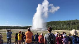 Yellowstone National Park is packed after reopening but few people are wearing masks