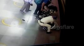 Police personnel save 39-year-old man who slipped between moving train and platform in central India