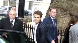 Paul Wesley with his wife Torrey DeVitto arrived to Glamour Women of the Year Awards 2012 in London, UK