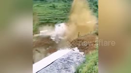 Huge landslide leaves two people dead in southern China