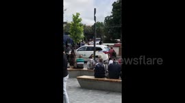 Police at scene as armed man takes bus passengers hostage in western Ukraine
