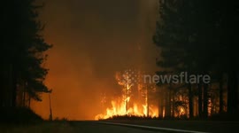 Intense raw footage from Hog Fire in northern California