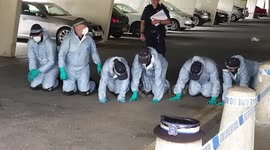 Police search scene of triple shooting in London's Broadwater Farm housing estate