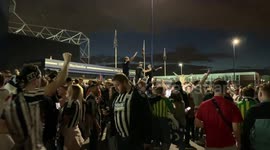 Social distancing out the window as West Brom fans go wild for their promotion!