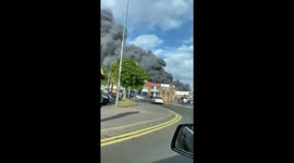 Enormous fire rages in Acton area of London