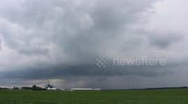 Funnel clouds loom over in Ontario, Canada