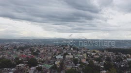 Drone footage of Santo Domingo, Dominican Republic