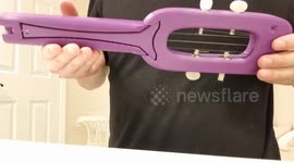 US man performs sweet cover of Vance Joy's million-selling single 'Riptide' on a 3D-printed ukulele