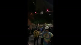 Protesters clash with police outside Portland's Justice Center