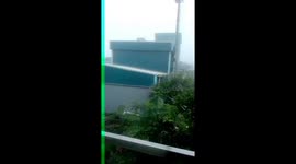 Suddenly Rain in working area