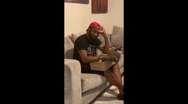 Dallas girlfriend's adorable surprise giving boyfriend new Yeezy sneakers on anniversary