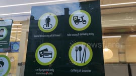 Face Mask Signs In High Street Kensignton