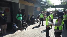 Traffic Police in Indonesia Carry Out Obedient Operations