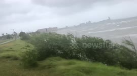 Hurricane Hanna Floods Boat Marina in Texas