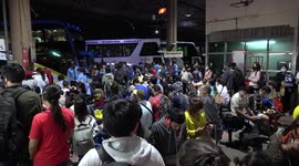 Crowds return to Bangkok bus stations as Thailand eases lockdown for public holiday