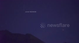 International Space Station passes near comet Neowise