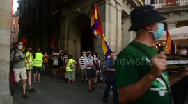 Manifestación en contra de la monarquía en España