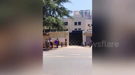 American flag lowered as China takes over closed US consulate in Chengdu