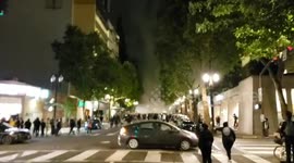 Portland protest: Lights go out during 'teargas tornado'