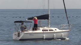 Hot weather and hot water on lake Ontario near Toronto as the scorching summer heat continues, many out on boats making the most of it this weekend