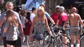 Toronto crowd enjoys summer day with no masks or social distancing