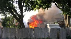 Huge deck fire causes damage to surrounding properties in Massachusetts