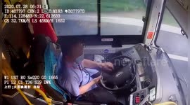 Woman killed after bus driver takes eyes off the road while driving in southern China