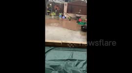 The effects of Hurricane Hanna in the homes of Texas residents